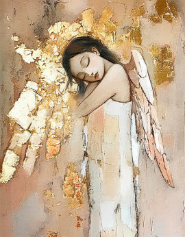 Plakat – Śpiący anioł IX